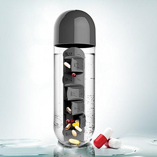 Water Bottle - Pill & Vitamin Organizer – Kleva Range - Everyday