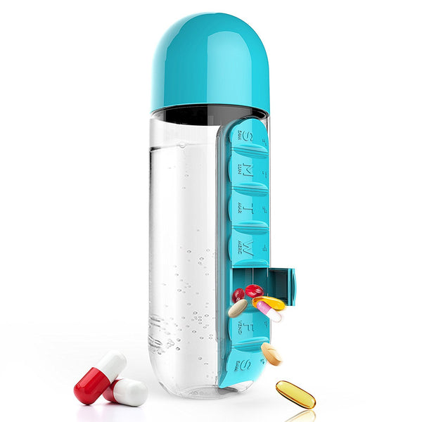 Improve Your Daily Regimen with our Pill Box Water Bottle