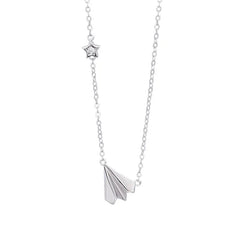 Paper Plane Pendant Necklace for Women-Innovation