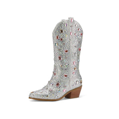 Women Bejeweled Cowboy Boots-Innovation