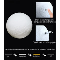 3D LED Moon Light/Lamp (Rechargeable)-Innovation