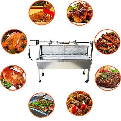 46" Extra Large Stainless Steel BBQ Spit Roaster Rotisserie-Innovation