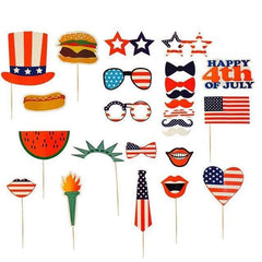 4th of July - Photo Booth Props Kit (25 Pcs)-Innovation