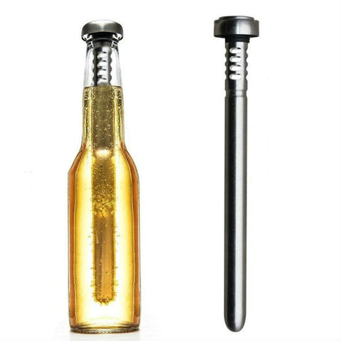 Kitchen + Home Beer Chiller Sticks - Stainless Steel Beverage Bottle Cooler  Cooling Sticks (2)