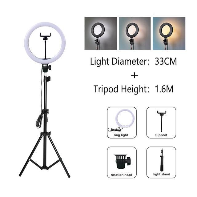 Insten 10'' Led Selfie Ring Light Circle With 67'' Extendable Tripod Stand  & Phone Holder For Photography, Makeup & Youtube, Pink : Target