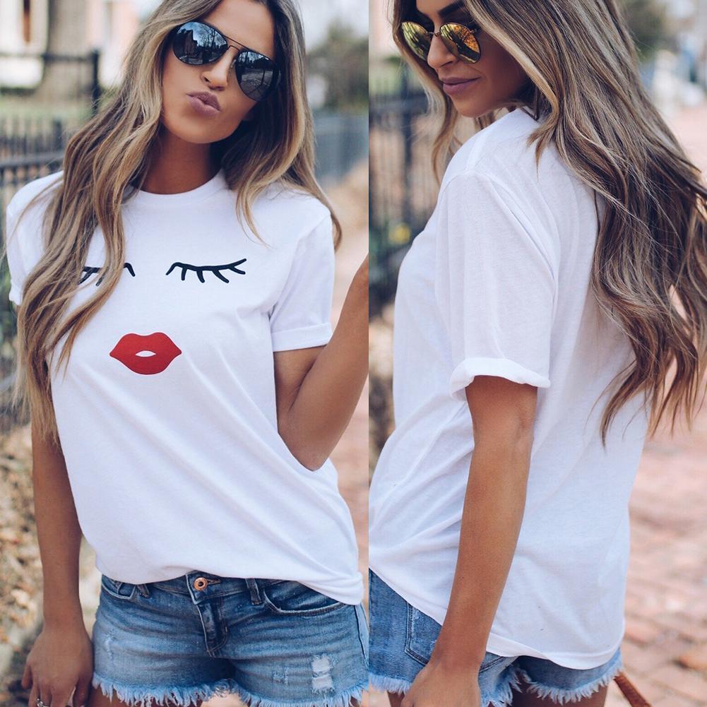 Eye Lashes and Red Lips T-Shirt-Innovation