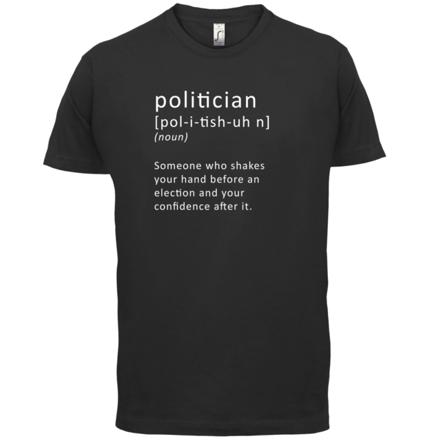 Funny Politician Definition - Mens T-Shirt-Innovation