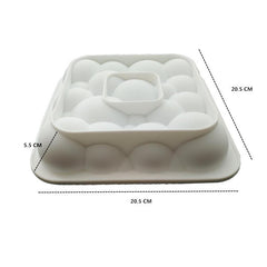 Grid Block, Clouds and Ripple 3D Cake Molds (3 Pieces)-Innovation