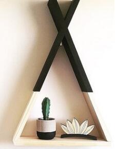 Hexagonal Modular Wooden Shelf-Innovation