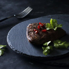 Round Black Steak Stone-Innovation