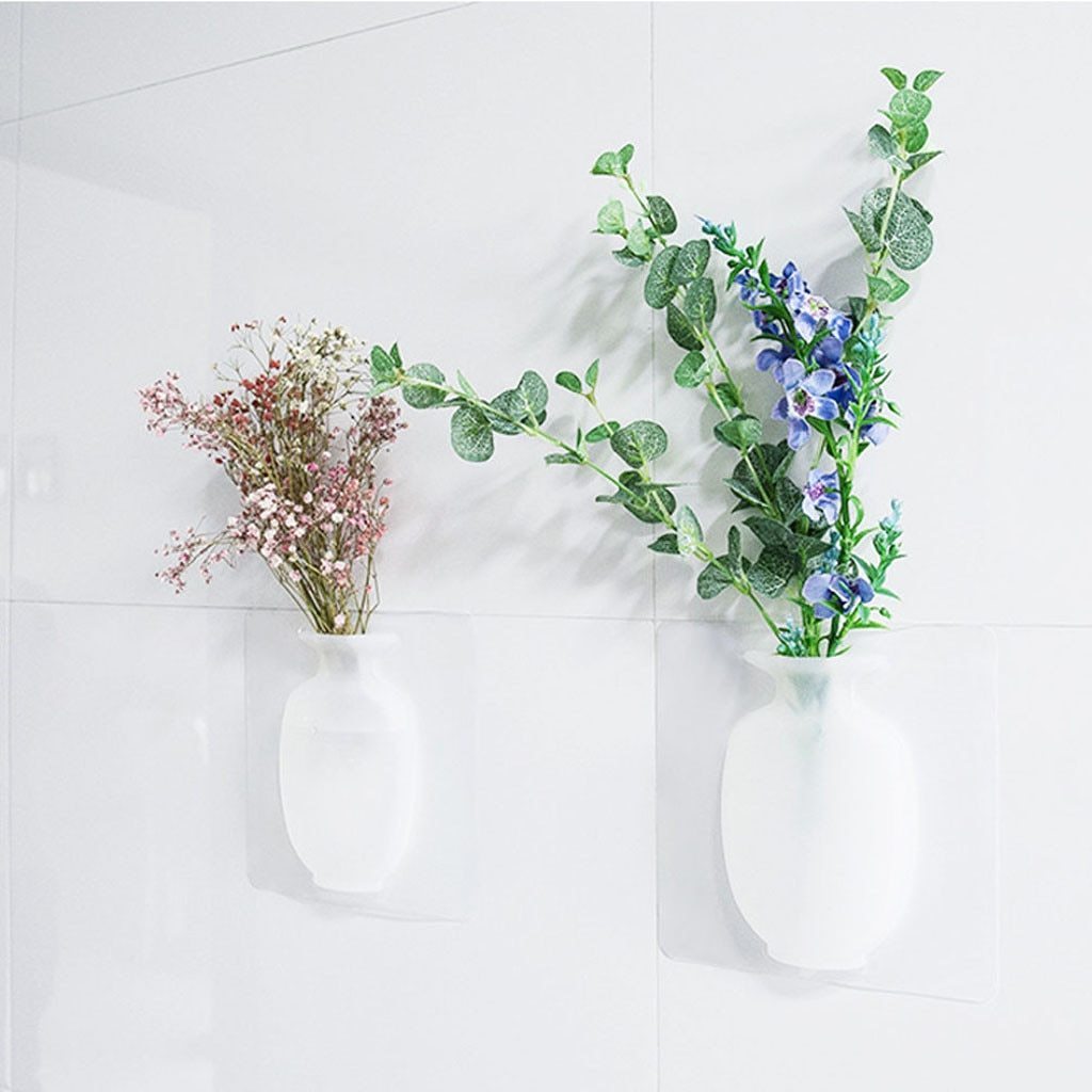 Sticky Wall Hanging Flower Vase-Innovation