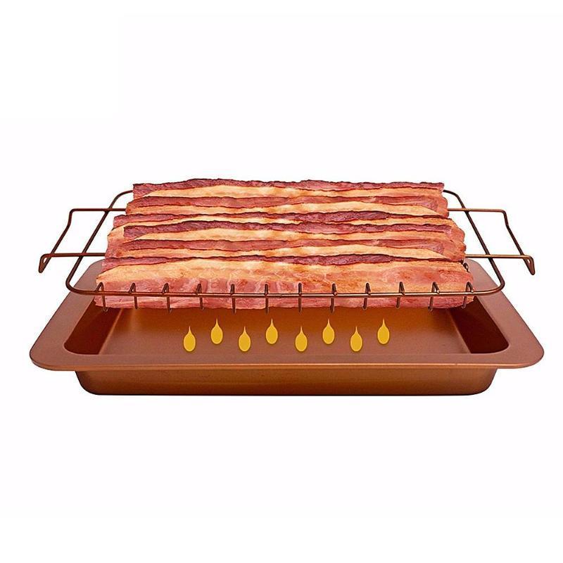 Titanium Steel Bacon Grilling Tray-Innovation