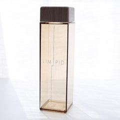 Minimalist Water Bottle - Square Shape With Wood Grain-Innovation