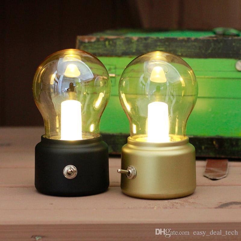 Portable LED Vintage Bulb Lamp (Rechargeable)-Innovation