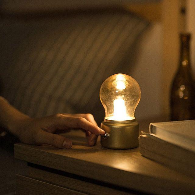 Portable LED Vintage Bulb Lamp (Rechargeable)-Innovation