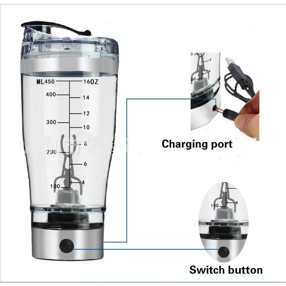 Electric Blender Protein Shaker Bottle Portable Automatic Vortex Mixer
