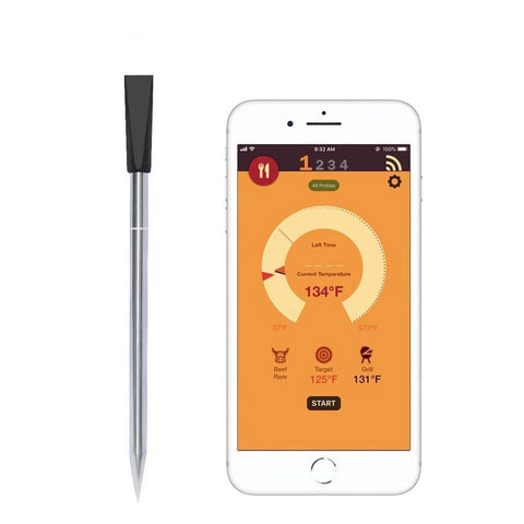 Smart Food Meat Thermometer Wireless Bluetooth Oven Grill BBQ App