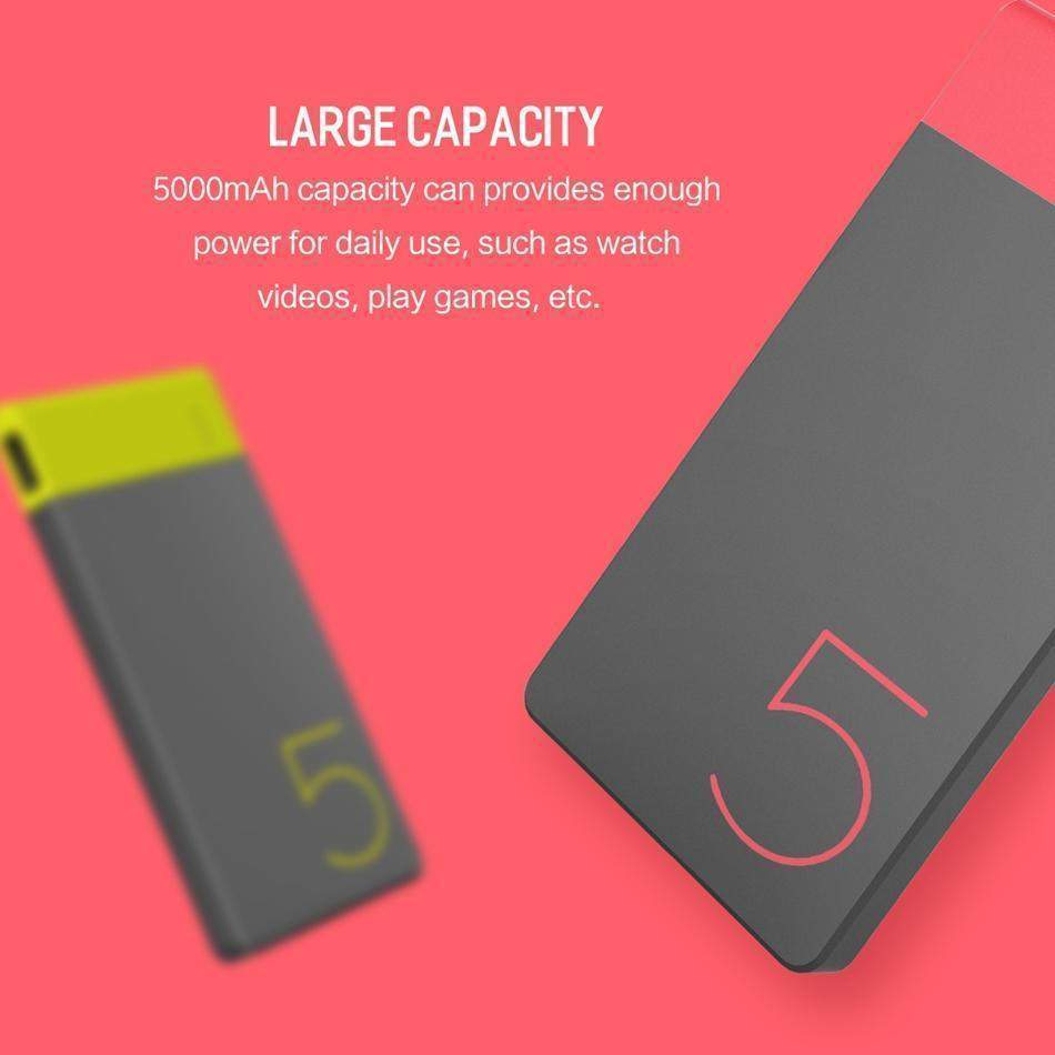 Ultra-Slim Portable 5000 mAh Power Bank-Innovation