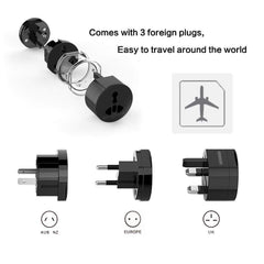 Universal Electrical Plug Adapter/Converter for Travelers (US/ UK/ EU/ AU)-Innovation